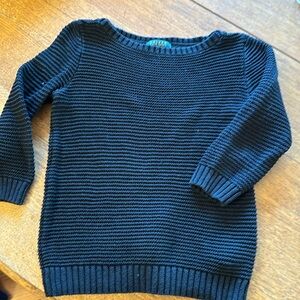 Ralph Lauren 100% cotton black crew neck sweater